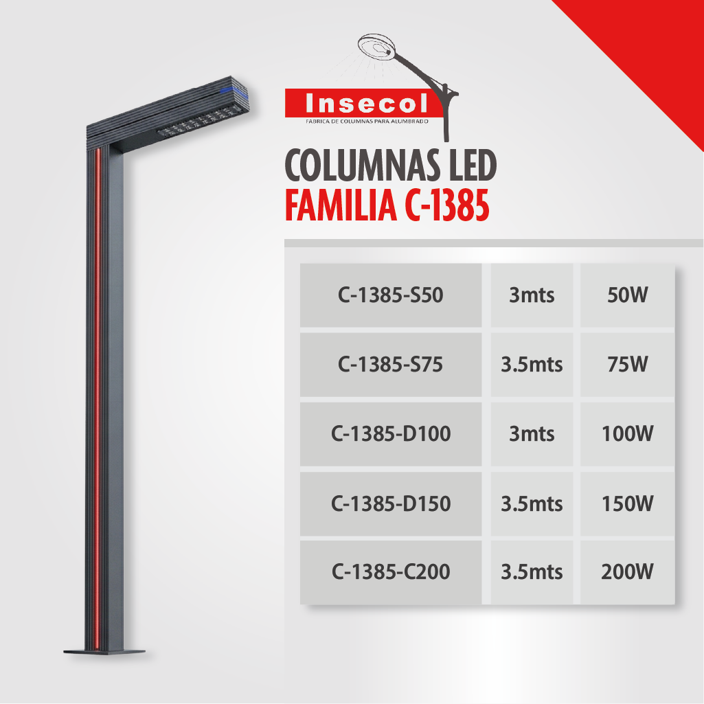Columnas LED de Diseño - Familia C-1385